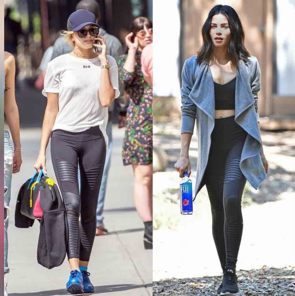 Alo Yoga Black Moto Leggings